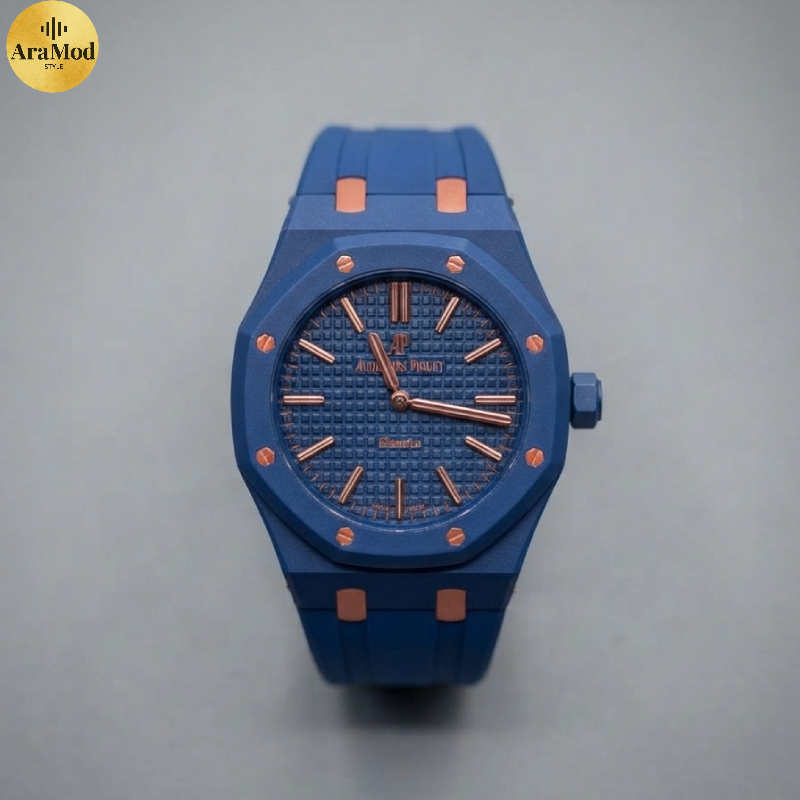 ساعت AP Swatch Royal Pop با بند مچی رنگ آبی