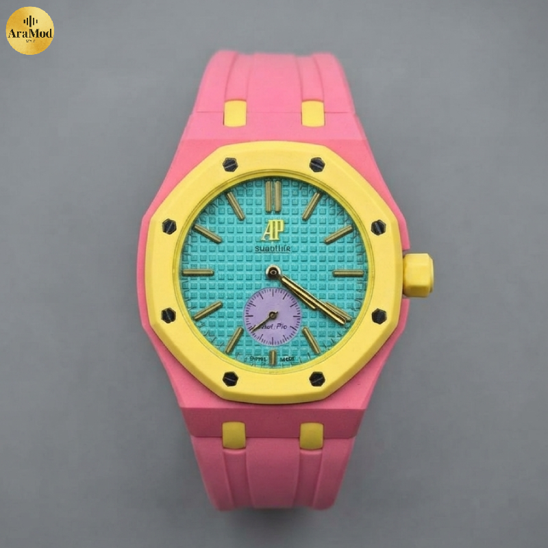 ساعت AP Swatch Royal Pop با بند مچی رنگ الوان