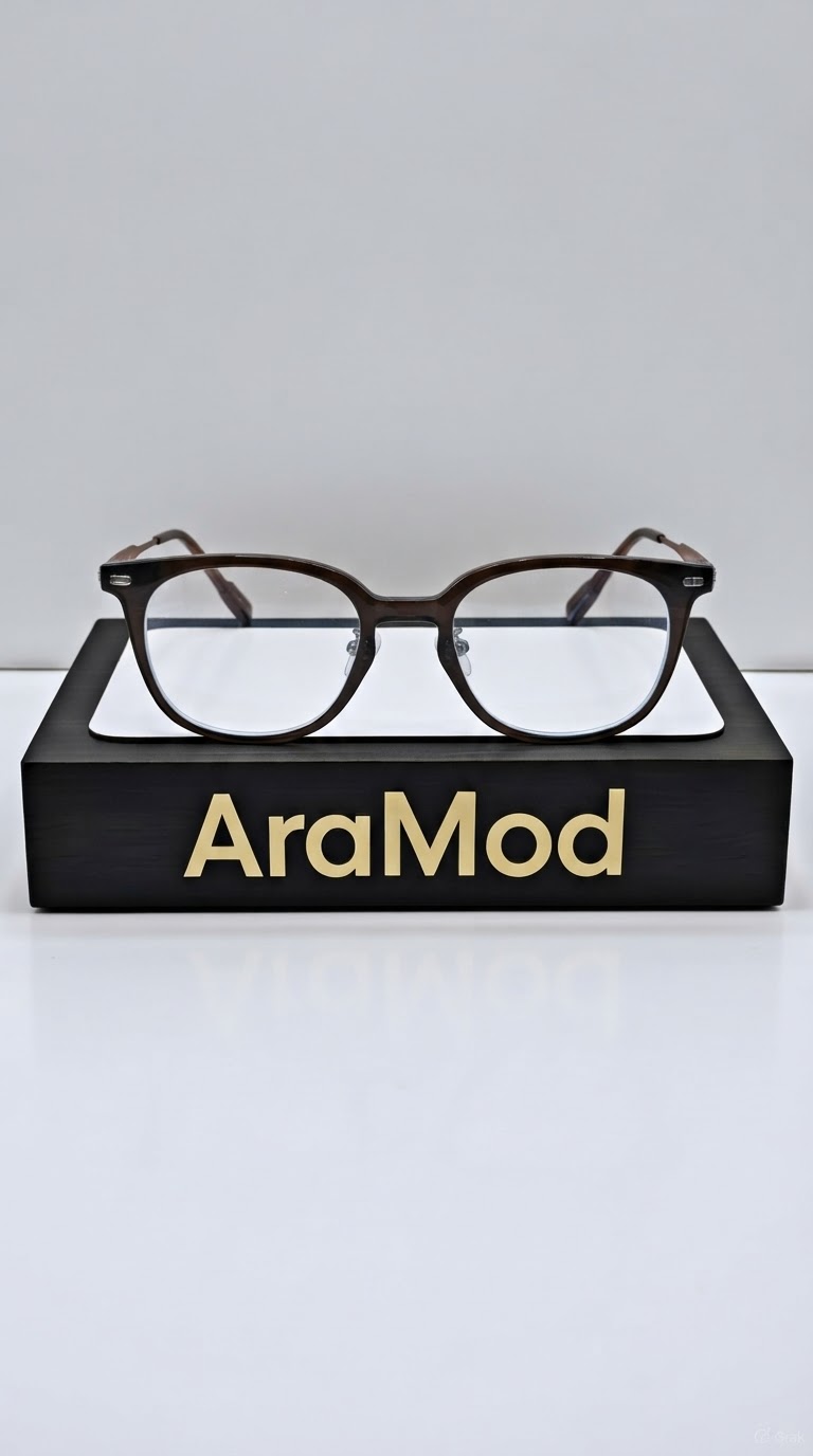 عینک قهوه‌ای تیره بلوکات مدل AM48099 سایز ۵۰-۲۰-۱۴۵