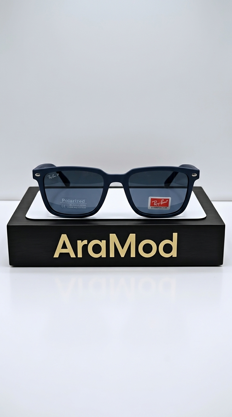 عینک آفتابی Ray Ban آبی مدل AM28100 سایز ۵۳-۱۸-۱۴۹